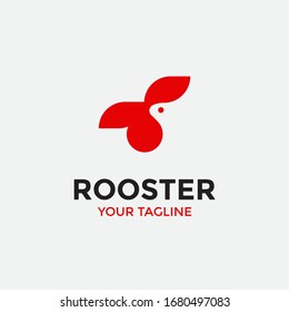 awesome modern rooster logo template inspiration