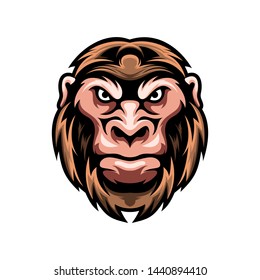 Awesome monkey with hat illustration design