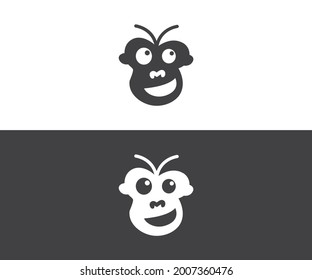 beeindruckendes Affenlogo, Vektorgrafik