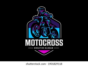 Awesome Motocross Logo Design Template