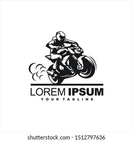 awesome motor bike logo design