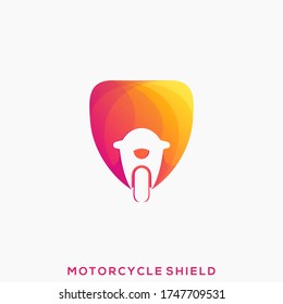 Awesome Motorcycle Shield Premium Logo