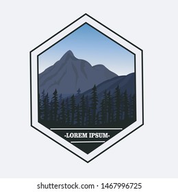an awesome mountain logo design