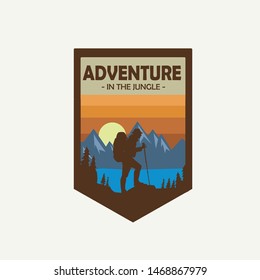 an awesome mountain logo design