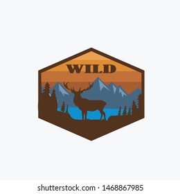 an awesome mountain logo design