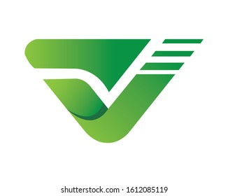 awesome abstract trendy multicolored logo design element in v shape for business company, virtual identity print, digital, icon, apps, and other marketing material purpose
