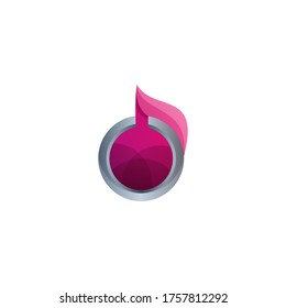 ilustración de gradiente de notas de música impresionante