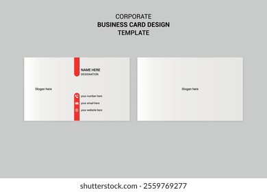 awesome new modern clean creative simple corporate business card name card and visiting card design template.