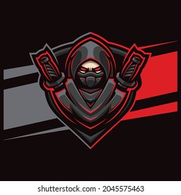Awesome ninja sword esport logo