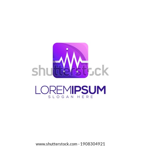 Awesome Noise Icon Premium Logo Vector