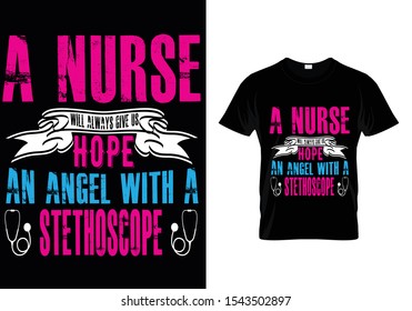 Awesome Nurse typography t-shirt design