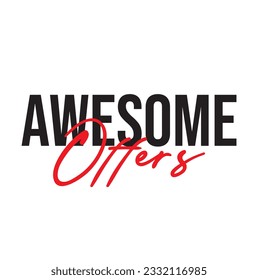 Awesome Offers Cursive Calligraphy Text For Sale Banners Flyers and Templates