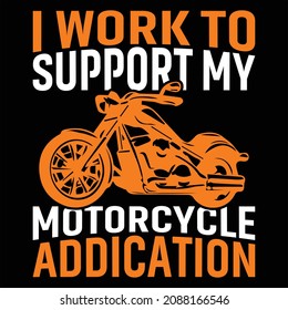 Awesome Old motorcycle t-shirt design vector.