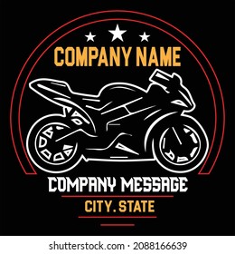 Awesome Old motorcycle t-shirt design vector.