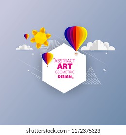 Awesome origami abstract Vector Art. Can be use frame for your text.