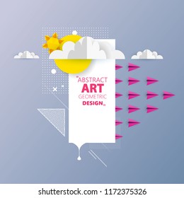 Awesome origami abstract Vector Art. Can be use frame for your text.