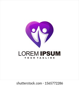 awesome people love logo design