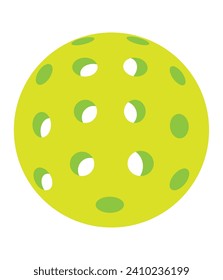 Awesome Pickleball Ball Vector. You can use it as club logo, banner design etc.