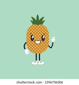 Awesome Pineapple Character Mascot for your company
