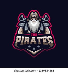 awesome pirates logo template