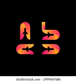 Awesome Plane Letter Premium Logo Vector
