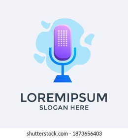 Awesome podcast  logo design template