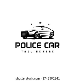 Awesome Police Car Patrol Cop Concept Goverment Graphic Design Logo