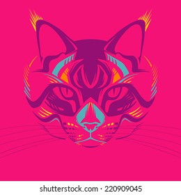 Awesome portrait of cat 