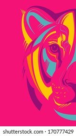 Awesome portrait of lioness