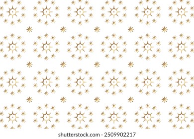 Awesome Premium Golden Star Pattern, Floral Design, Beautiful Texture Background