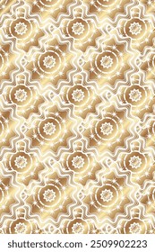 Awesome Premium Golden Star Pattern, Floral Design, Beautiful Texture Background