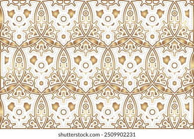 Padrão de estrela dourada premium impressionante, design floral, fundo de textura bonita