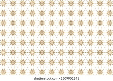 Impresionante patrón de estrella de oro de Premium, diseño floral, hermoso fondo de textura