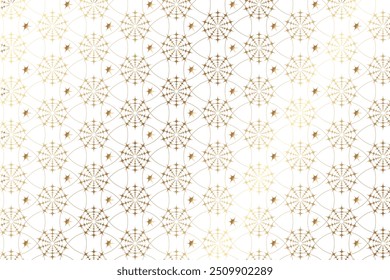 Impresionante patrón de estrella de oro de Premium, diseño floral, hermoso fondo de textura