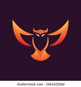 Awesome premium owl illustration design