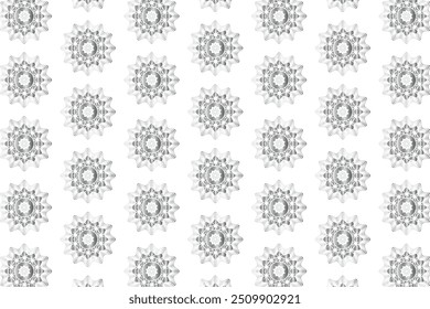 Awesome Premium Silver Star Pattern, Floral Design, Beautiful Texture Background