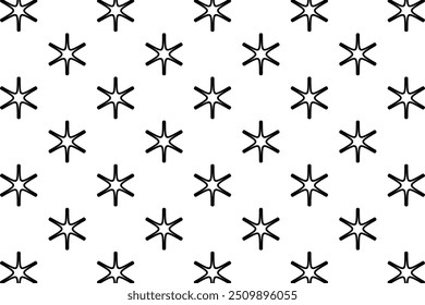 Awesome Premium Star Pattern, Floral Design, Beautiful Texture Background