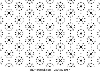 Awesome Premium Star Pattern, Floral Design, Beautiful Texture Background