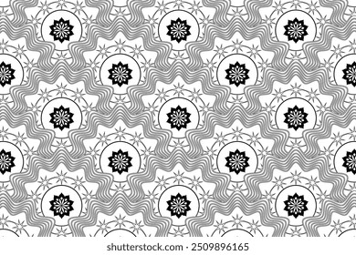 Awesome Premium Star Pattern, Floral Design, Beautiful Texture Background