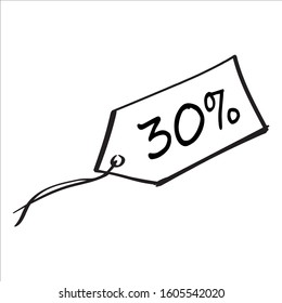 Awesome Price Tag Discount 30 percent for your company