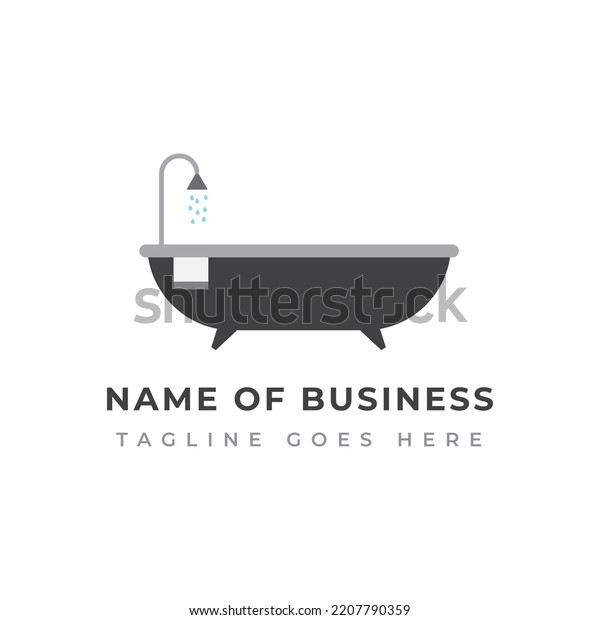 Awesome Professional Logo Templet Bathroom Designing Stock Vector ...