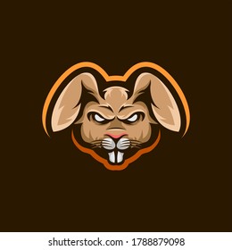 awesome rabbit logo vector illustrator