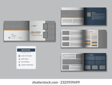 Awesome Real Estate Landscape Brochure Design Template For You