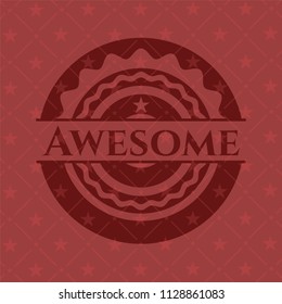 Awesome red emblem. Retro