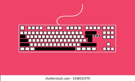 Awesome Red Icon keyboard Computer 