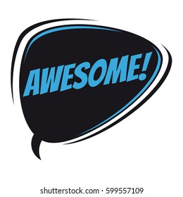 awesome retro speech balloon