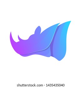 Awesome Rhino modern illustration design