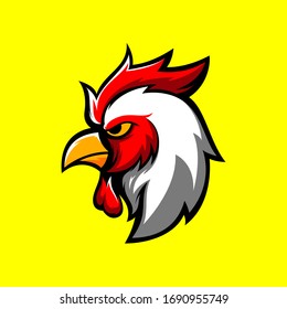 AWESOME ROOSTER MASCOT VECTOR PREMIUM