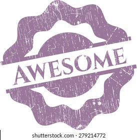 Awesome rubber grunge stamp