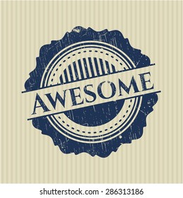 Awesome rubber grunge stamp